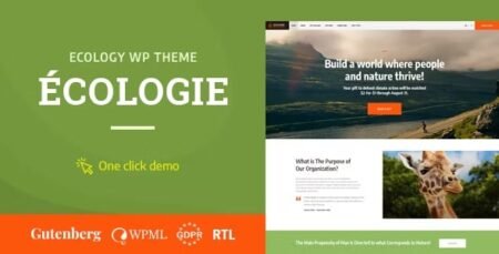 Ecologie-Environmental-NGO-Ecology-WordPress-Theme